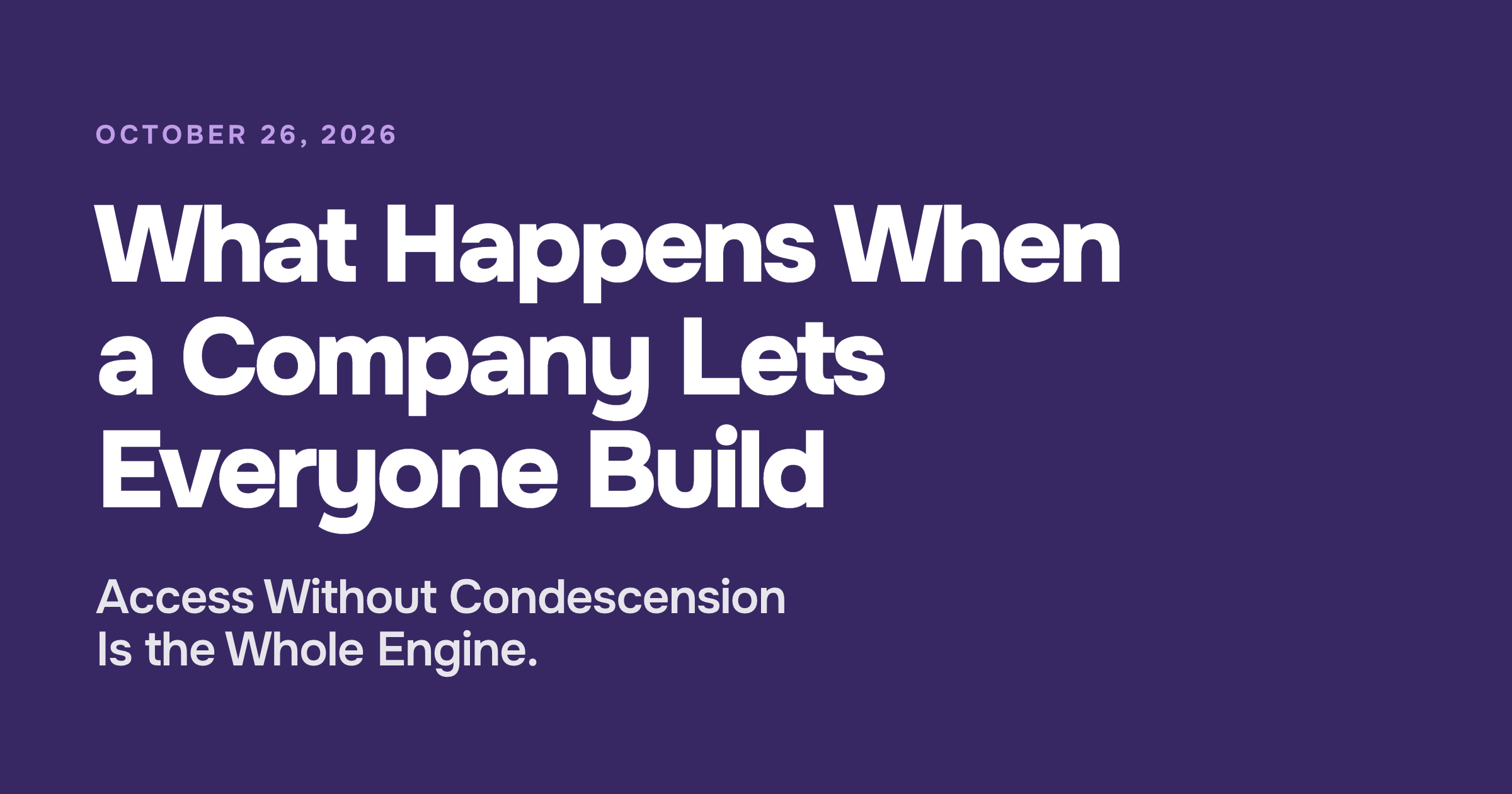 Citizen Developer: How an EA Learned to Ship Code