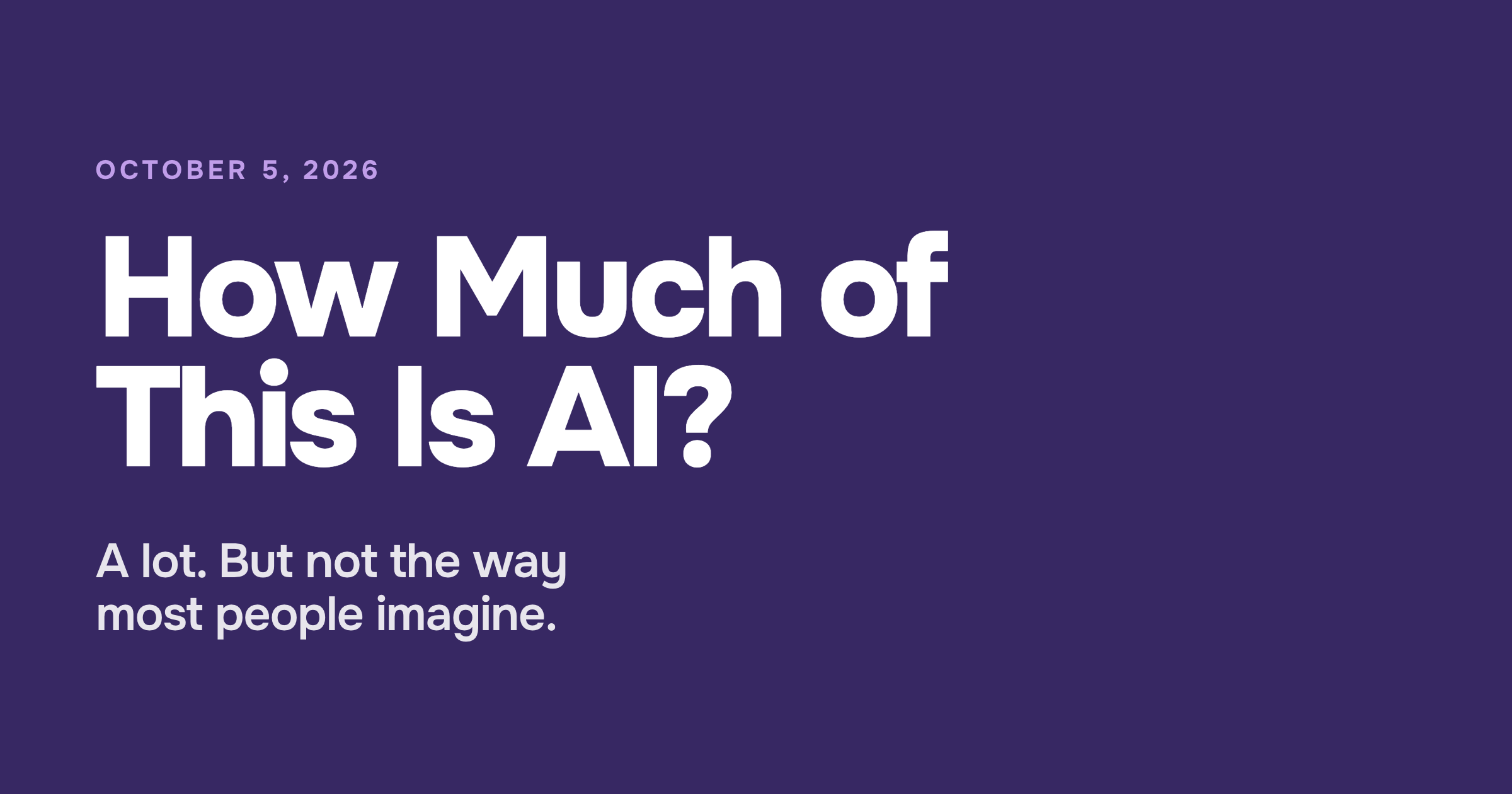 How Much of This Is AI? Human-in-the-Loop AI Analysis