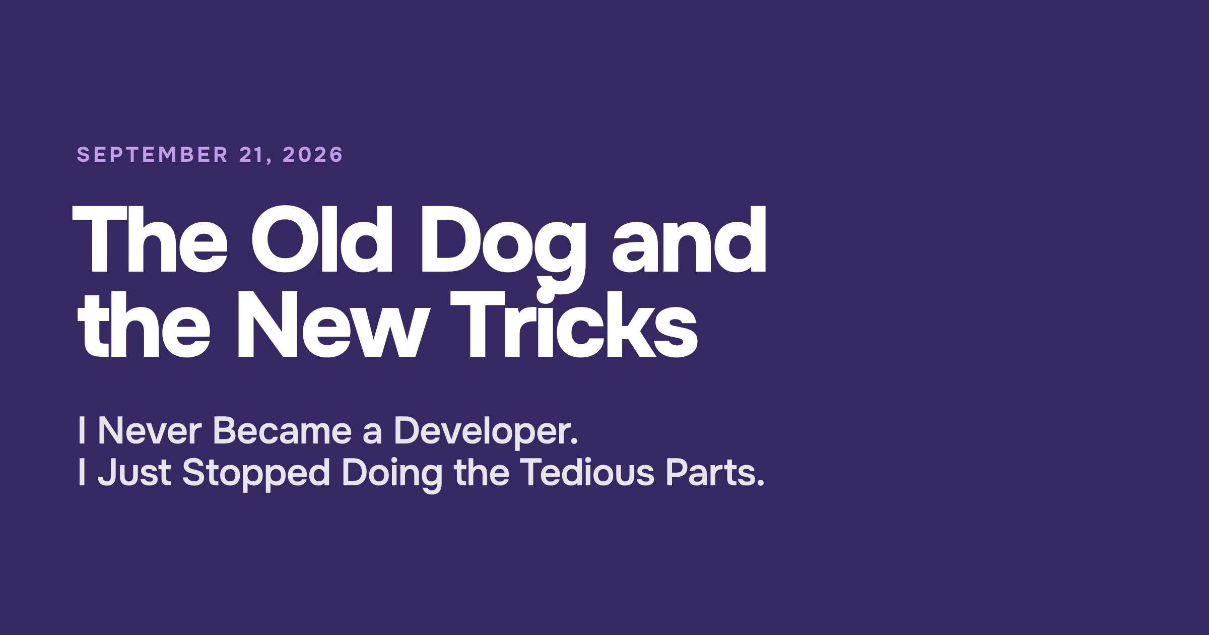 The Old Dog and the New Tricks: AI for Non-Technical Employees